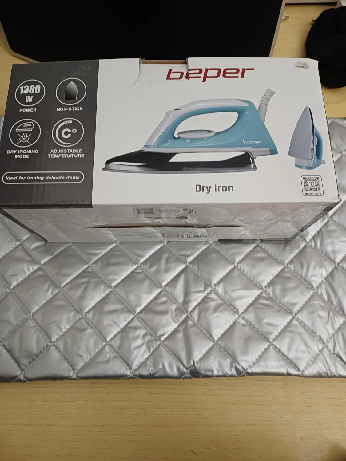Beper P204FER250 ferro da stiro a secco 1300W piastra antiaderente