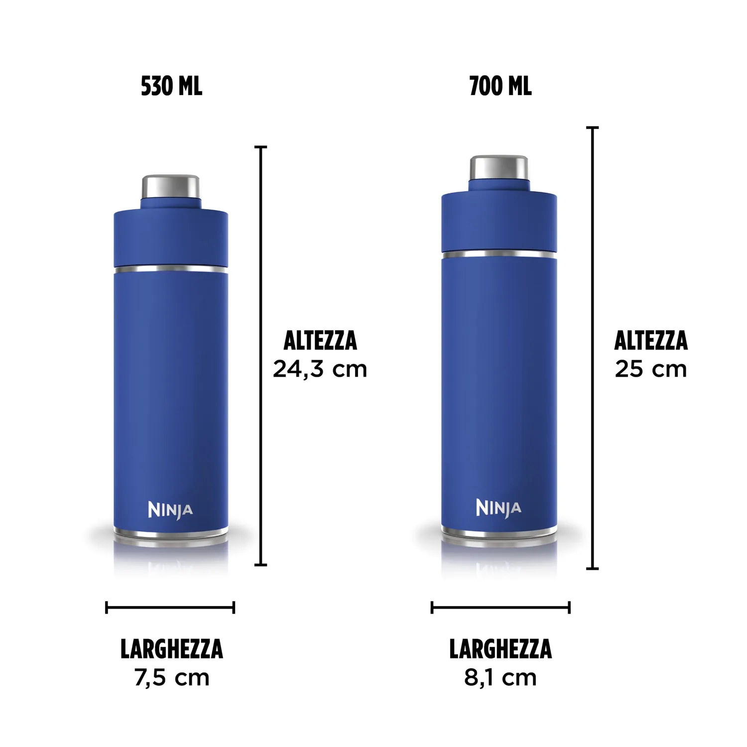 Ninja Thirsti DW2401EUUKCY borraccia termica gassate 700 ml blu