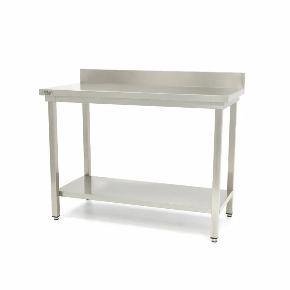 Maxima Tavolo Acciaio Inox 160x60 cm Alzatina Regolabile