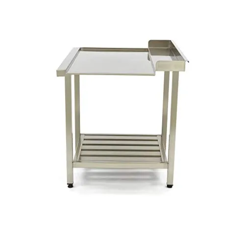 Maxima tavolo per lavastoviglie inox 120x75 cm sinistro