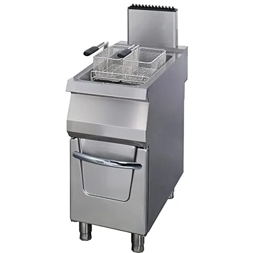 Maxima Gastro Premium Friggitrice Gas 22L Rubinetto 90 cm