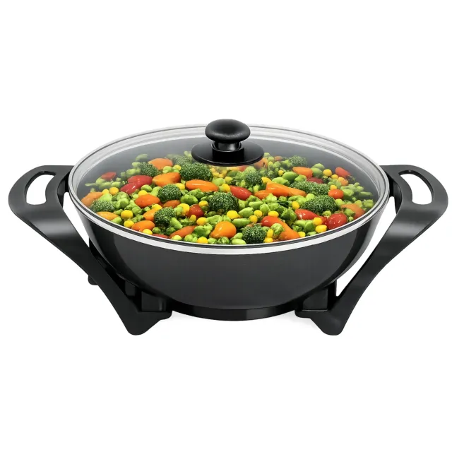 Beper P101COS100 wok elettrico 33 cm 5 litri ceramica