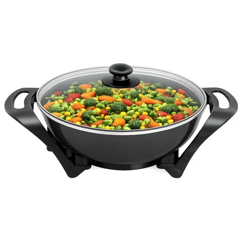 Beper P101COS100 wok elettrico 33 cm 5 litri ceramica