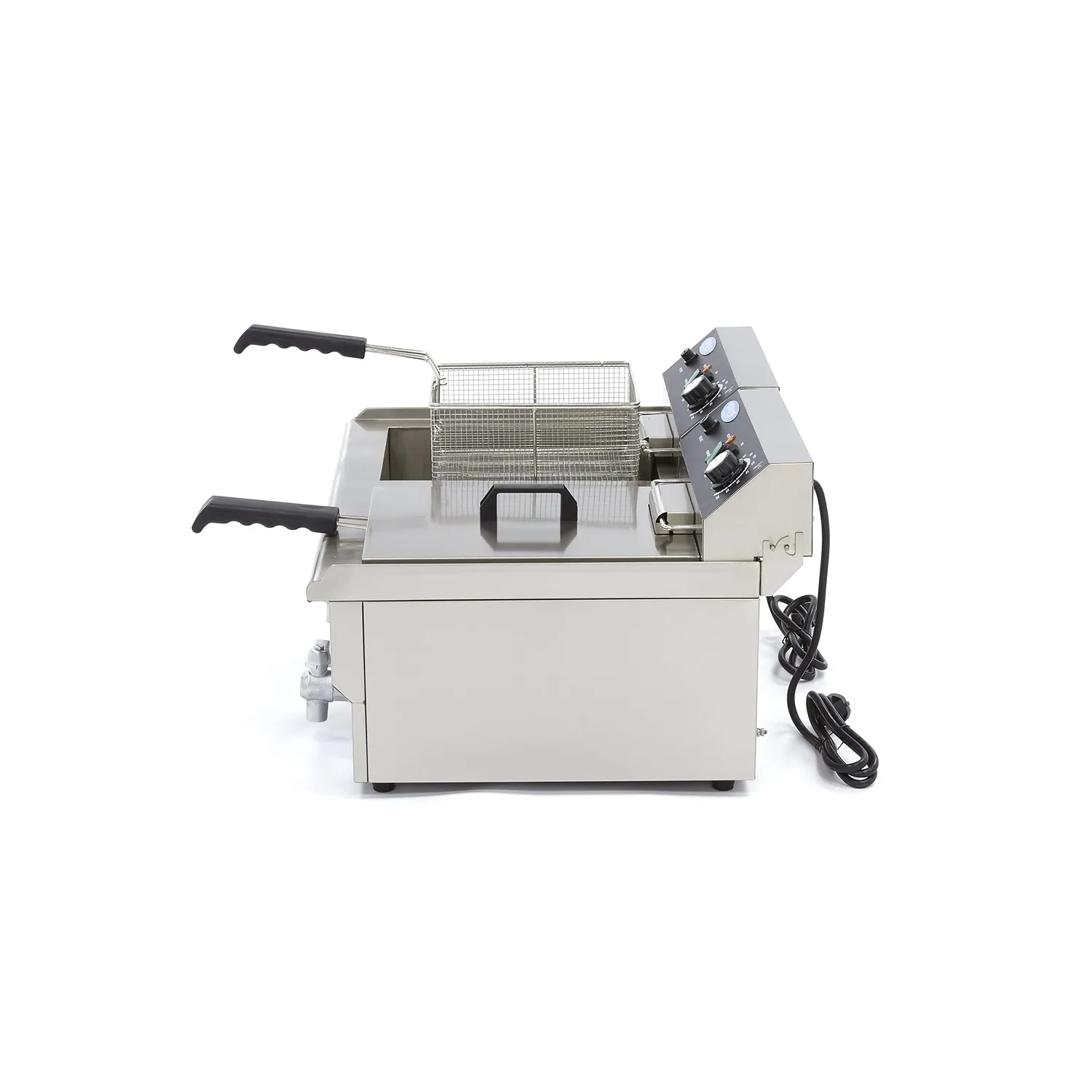 Maxima Gastro friggitrice doppia 2x16L con rubinetto