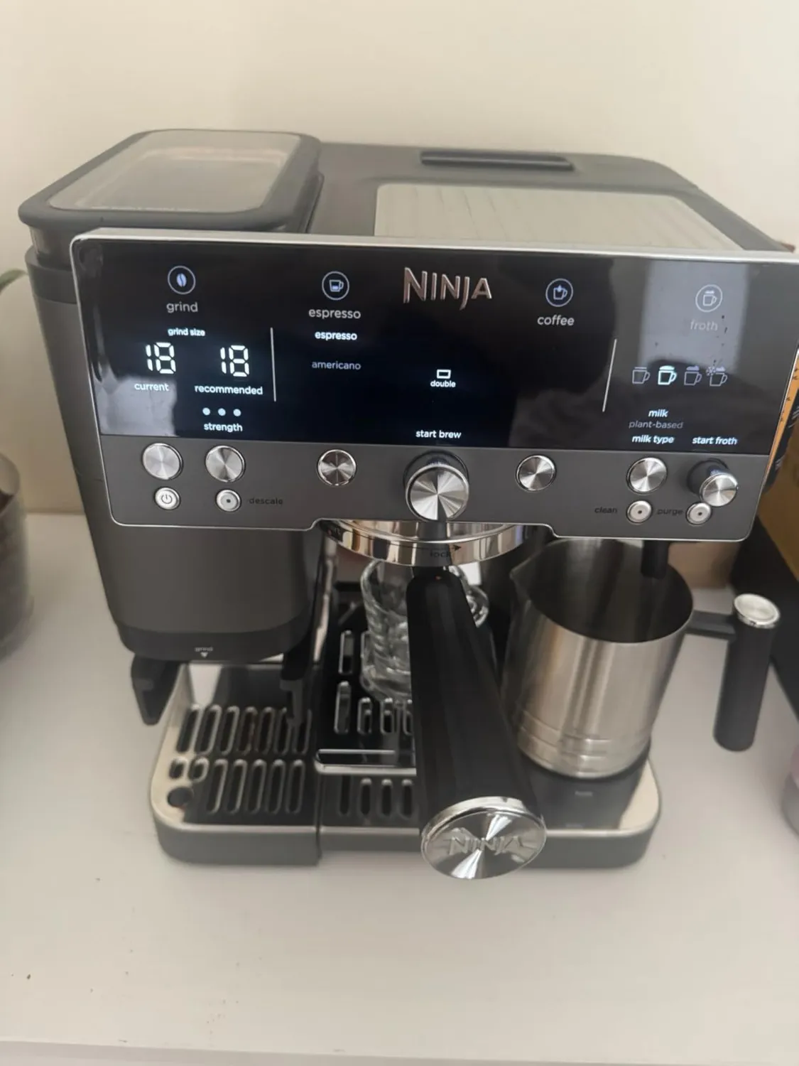 Ninja Luxe Premiere Macchina Caffè Espresso Grigio Metallizzato
