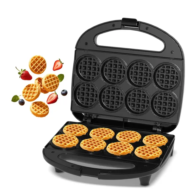 Yashe Waffle Maker Compatto 8 Mini Waffle Antiaderente