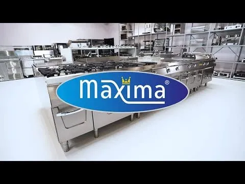 Maxima Gastro piastra barbecue a gas 80 cm cromata
