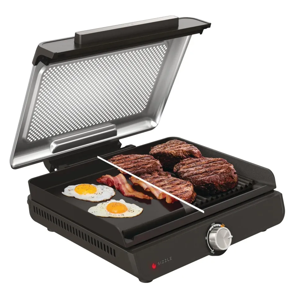 Ninja Sizzle Griglia Elettrica Interno con Piastra Nero 260°C