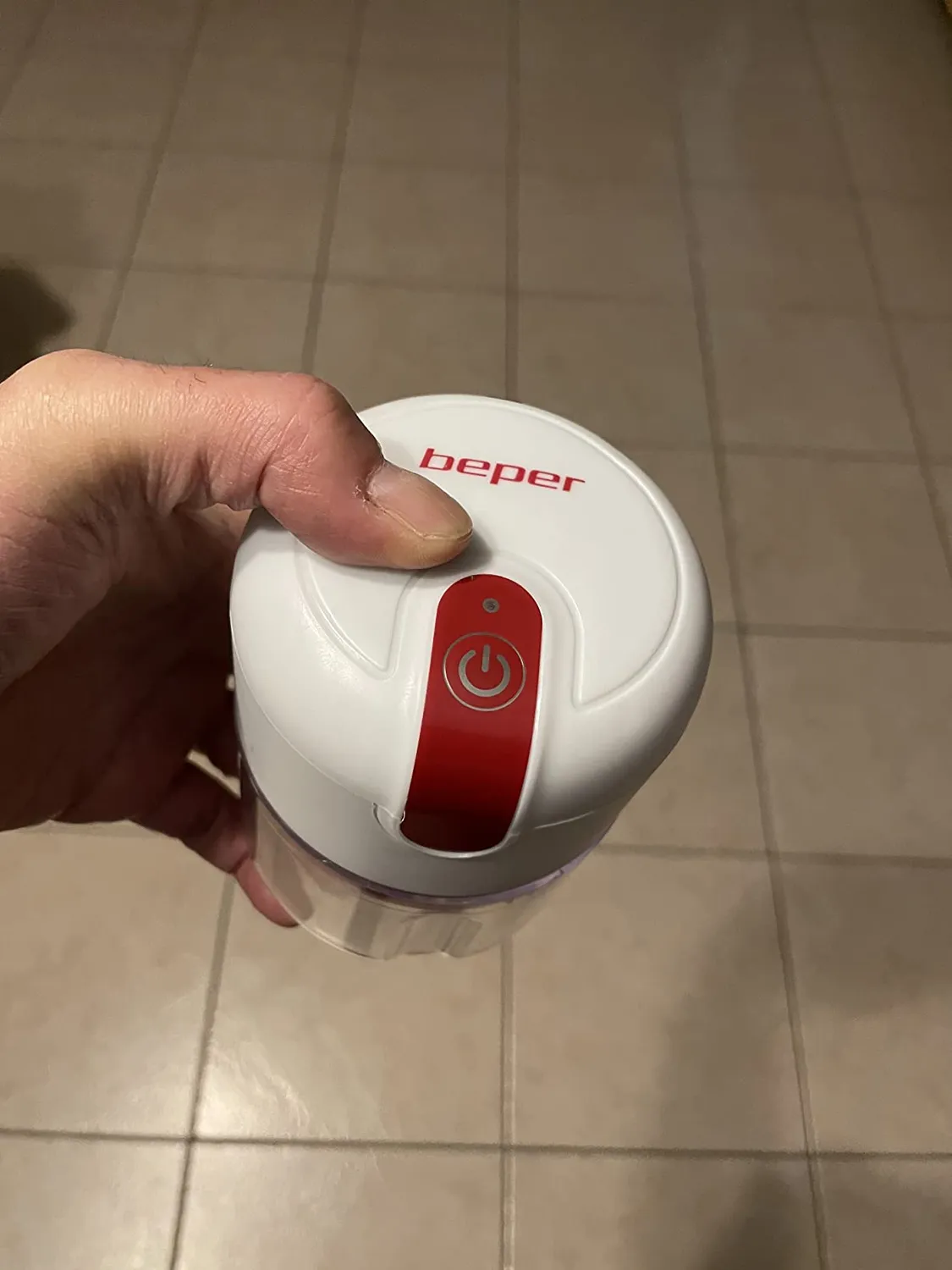 Beper P102ROB050 tritatutto ricaricabile USB 250 ml rosso