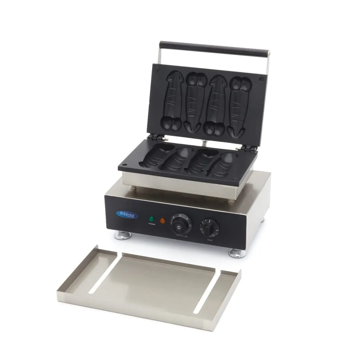 Maxima Gastro piastra waffle pene 4 pezzi antiaderente