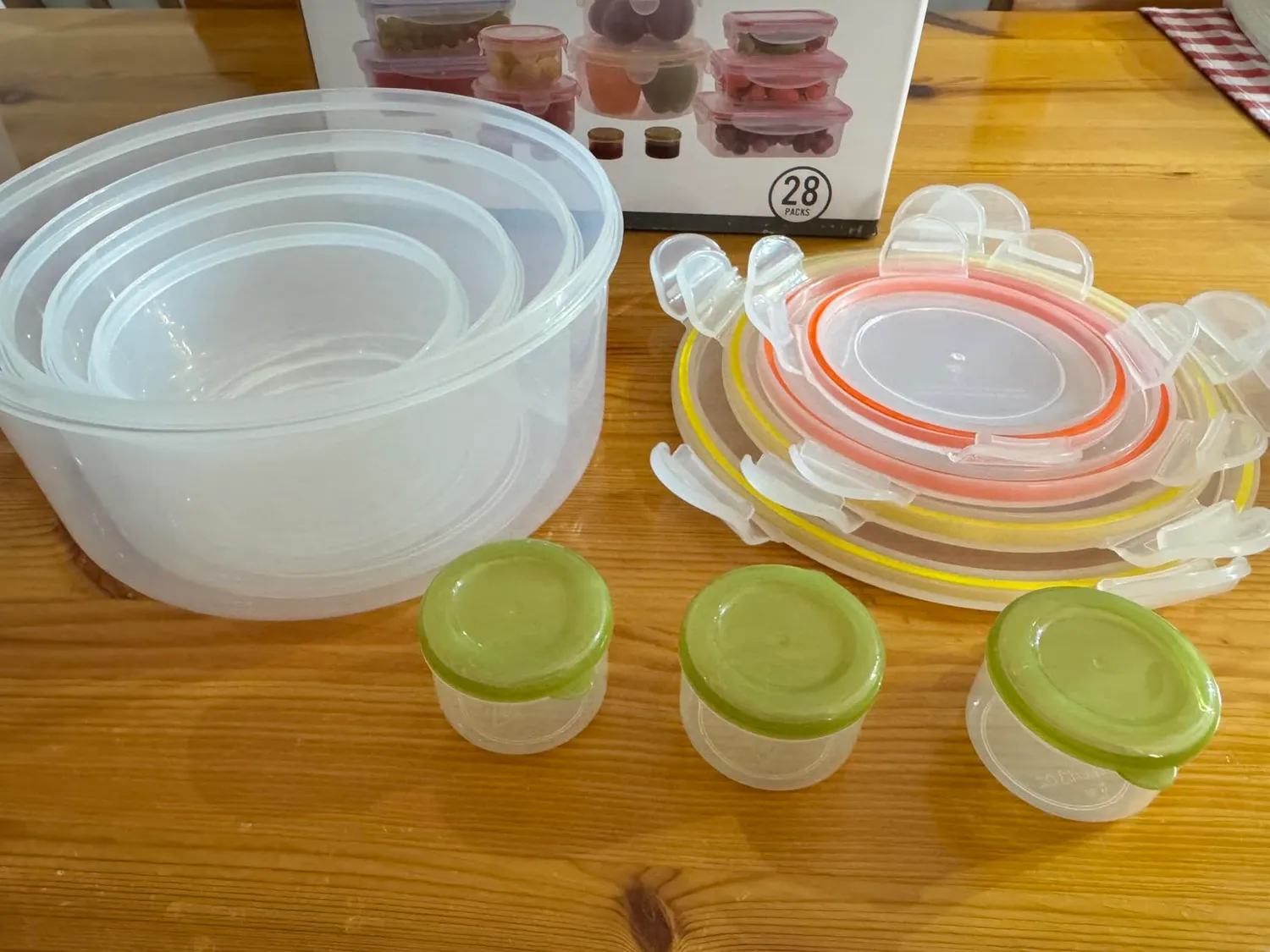 Yashe Contenitori Ermetici Alimenti Set 16 Pezzi Mist Formati