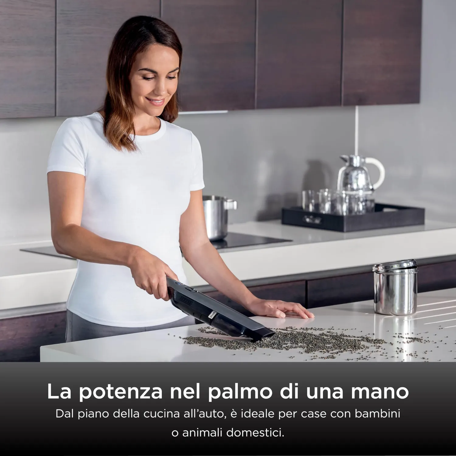 Shark WandVac 1.0 aspirabriciole grigio 8 minuti leggero