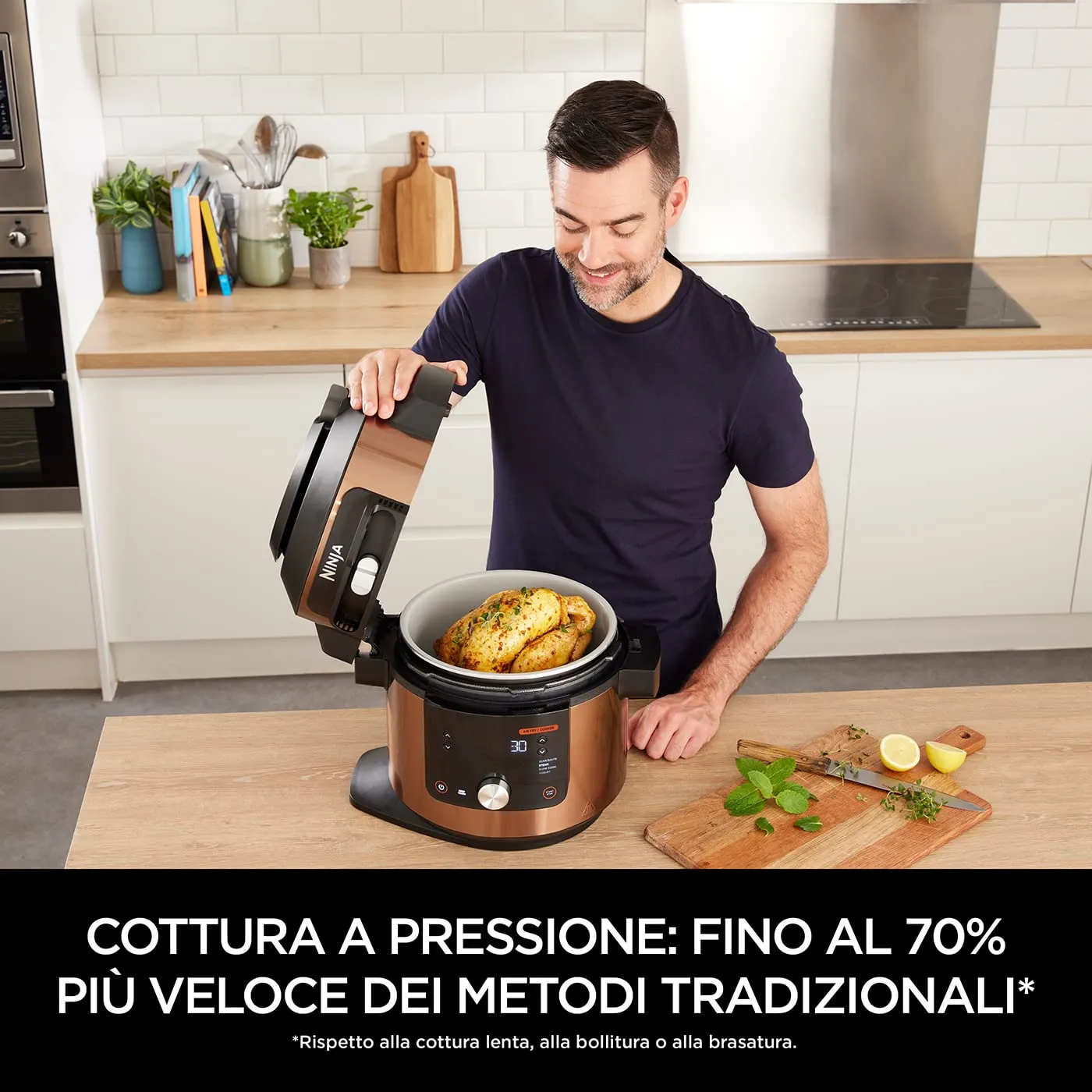 Ninja Foodi MAX OL650EUCP Multicooker 7,5L 12 Funzioni Rame