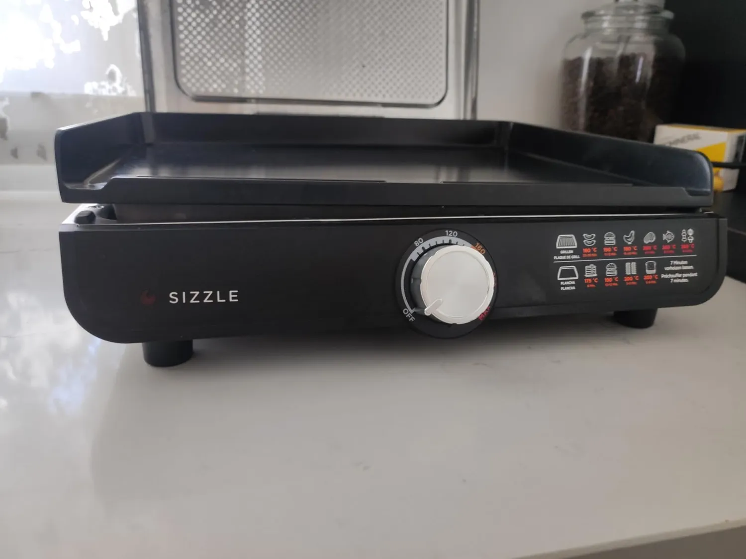 Ninja Sizzle Griglia Elettrica Interno con Piastra Nero 260°C