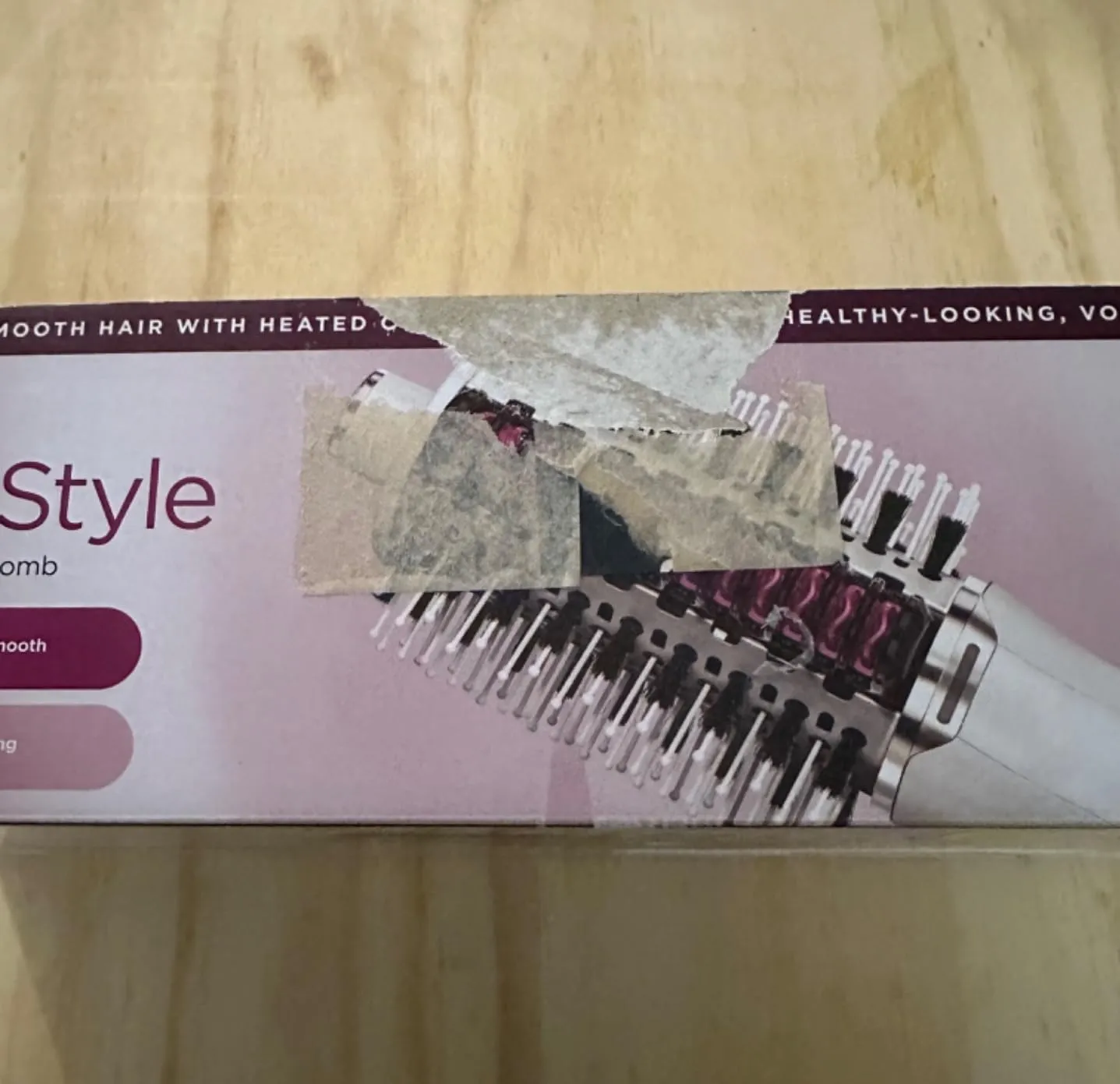 Shark SmoothStyle HT212EU Spazzola ad Aria Calda Bianca