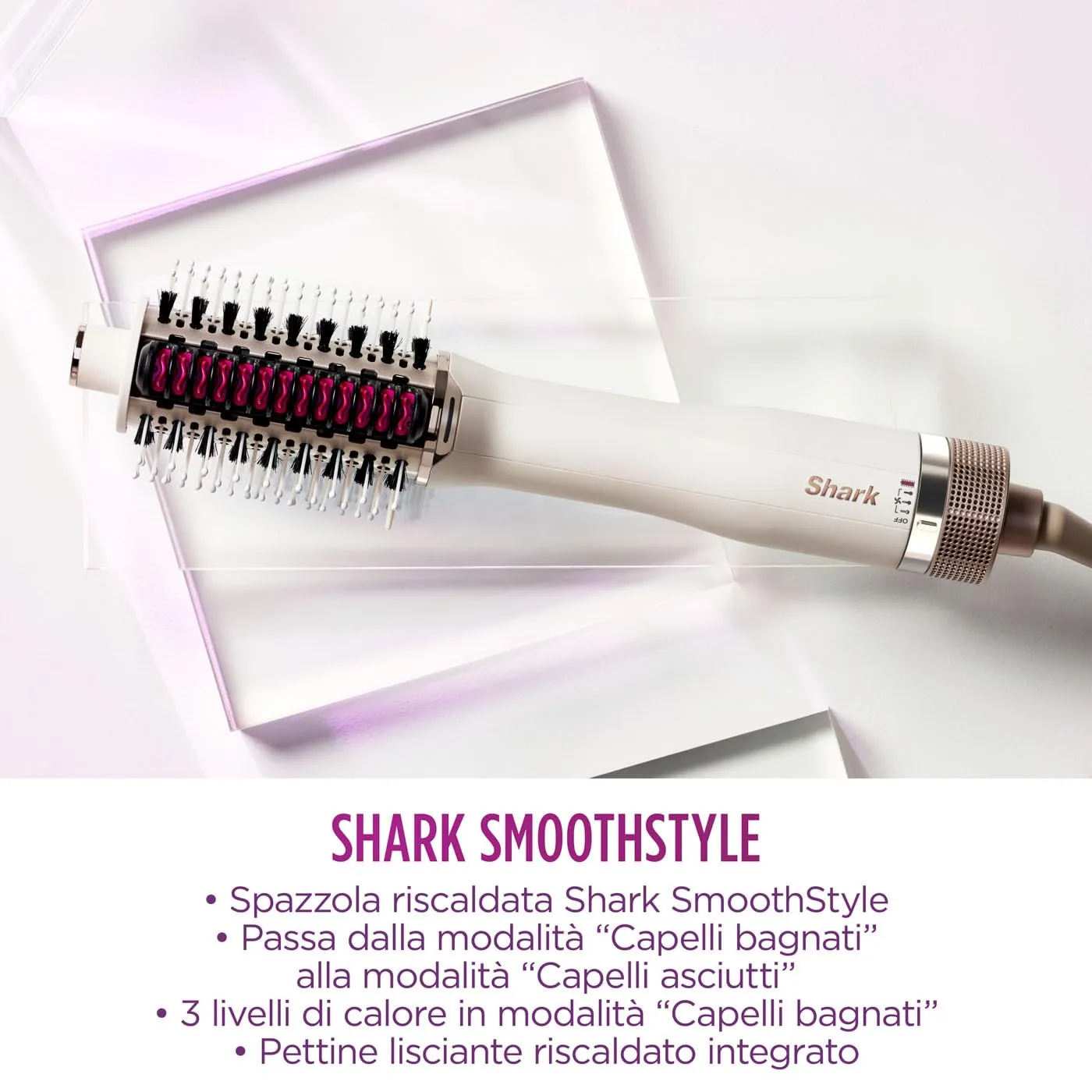 Shark SmoothStyle Spazzola Lisciante Seta Termica