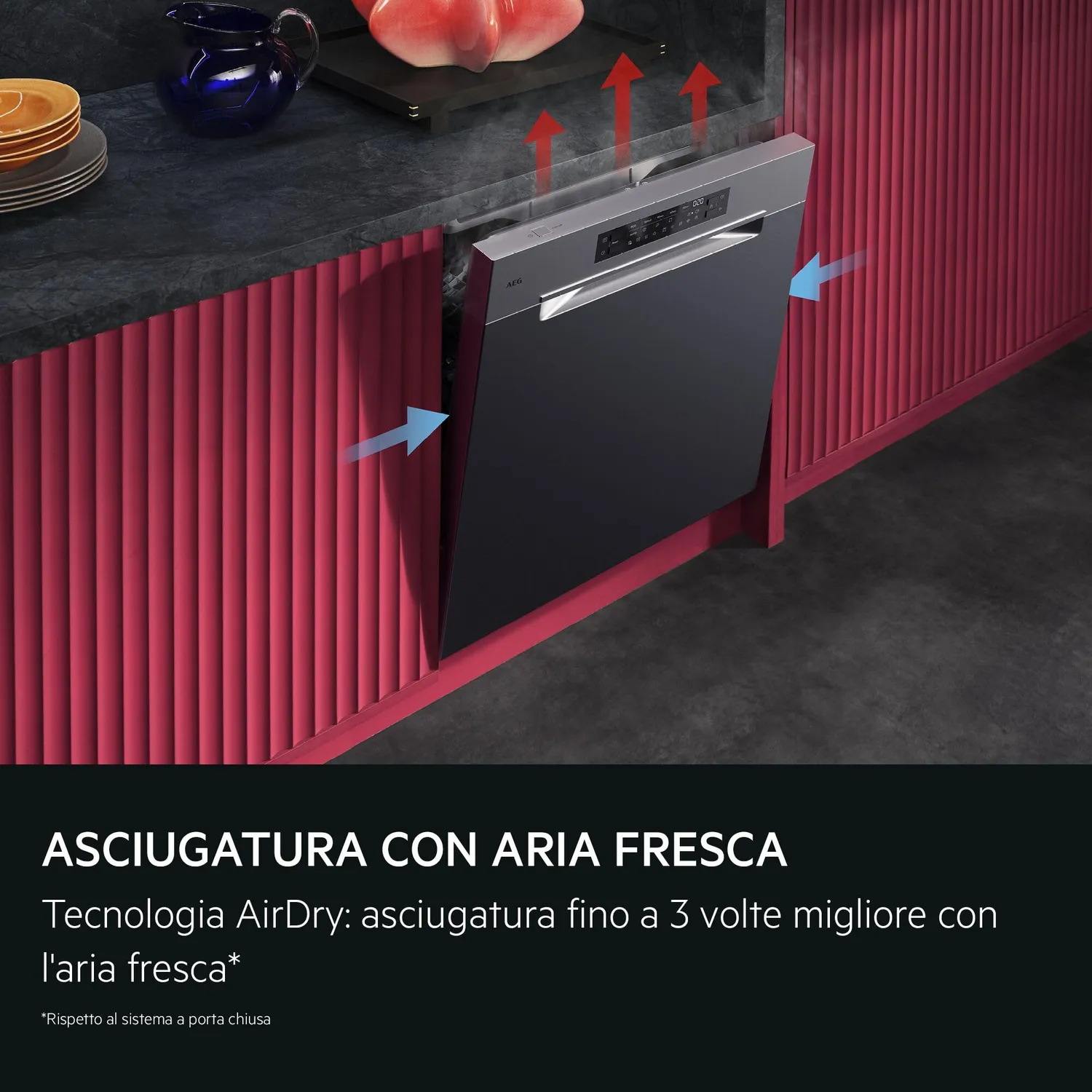 AEG GU8200A2SGM Lavastoviglie 14 Coperti Classe A 60 cm