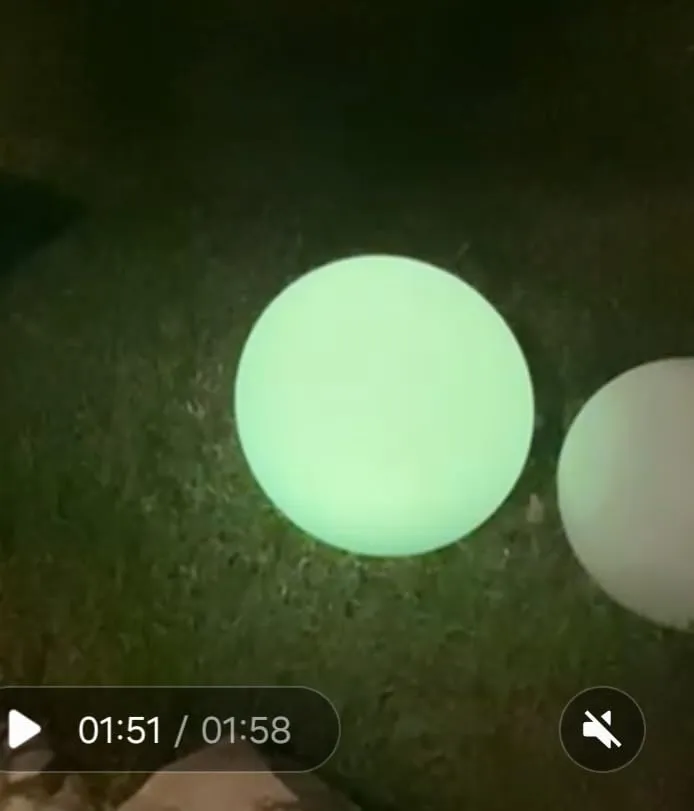 Beper P207ILO226 sfera luminosa giardino solare 40 cm RGB