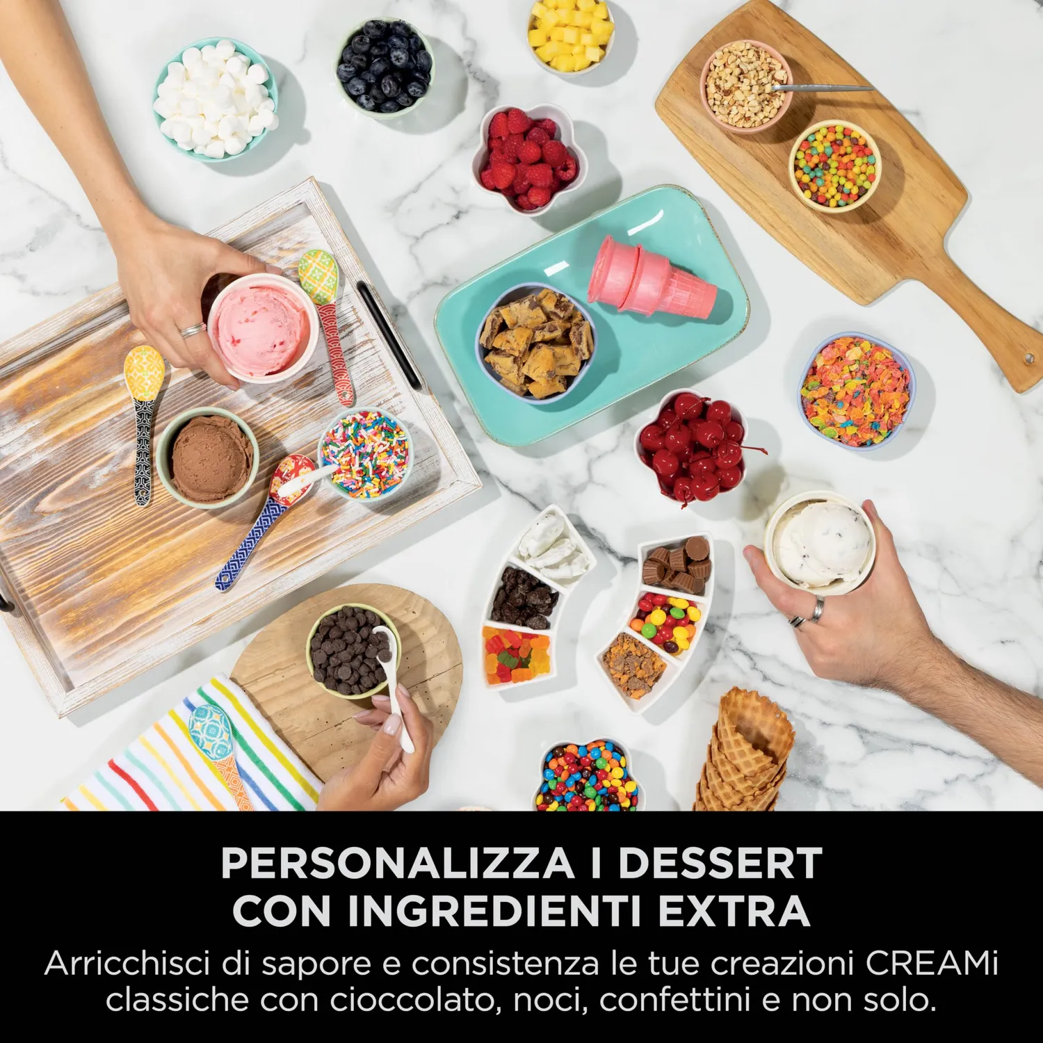 Ninja CREAMi Scoop & Swirl gelatiera 13 programmi argento