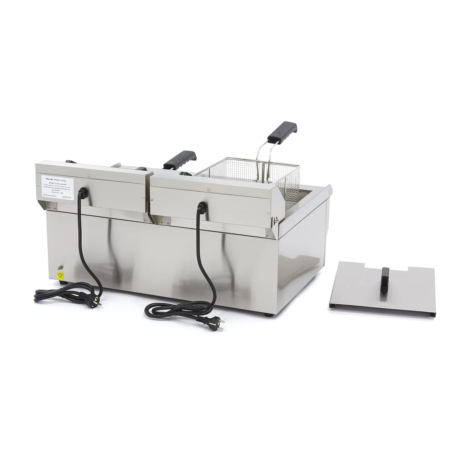 Maxima Gastro friggitrice doppia 2x16L con rubinetto