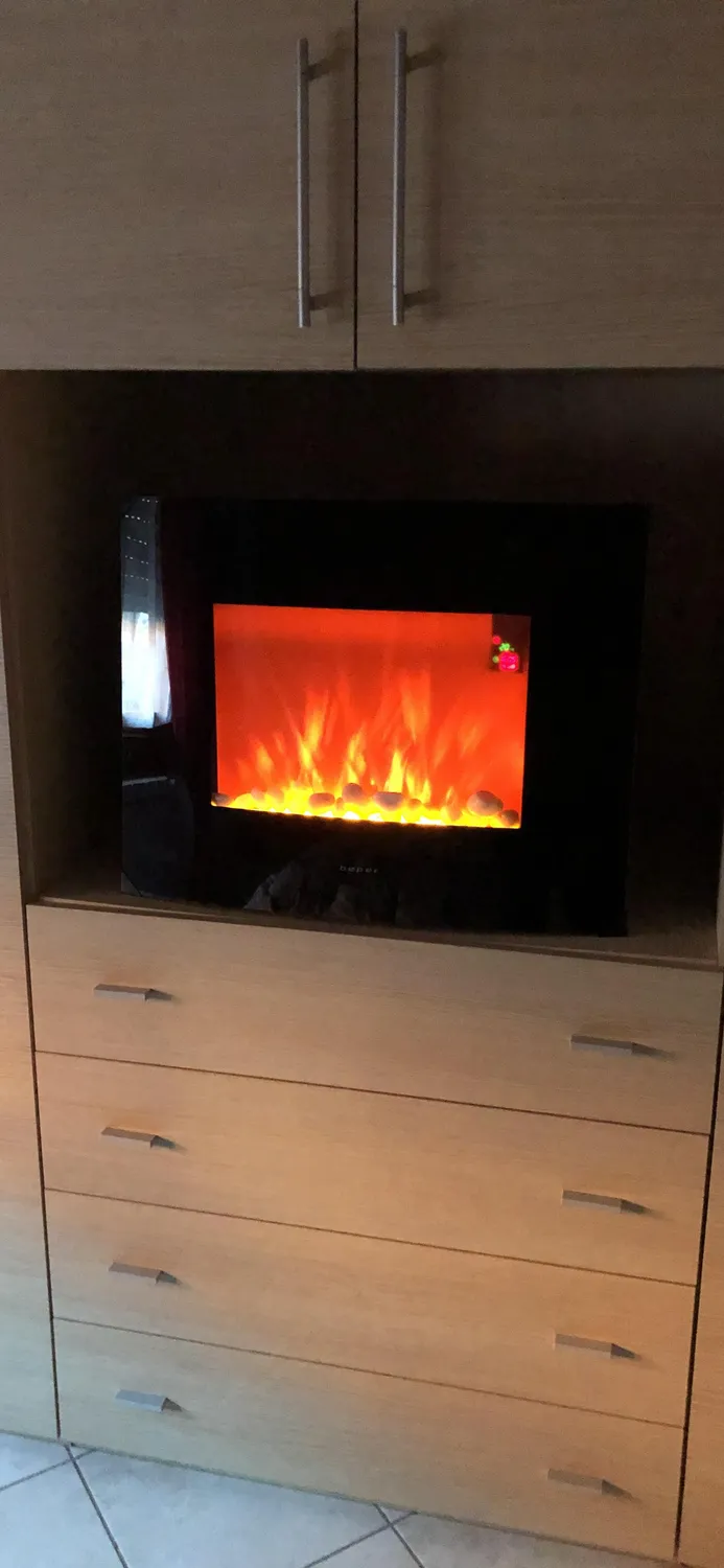 Beper RI.503 caminetto elettrico da parete con telecomando