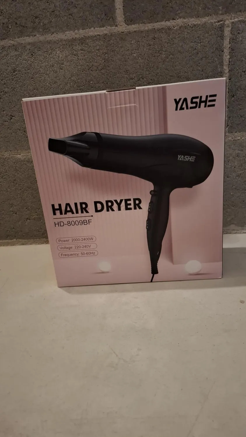 YASHE HD-8009BF Asciugacapelli Ionico 2400W con Diffusore