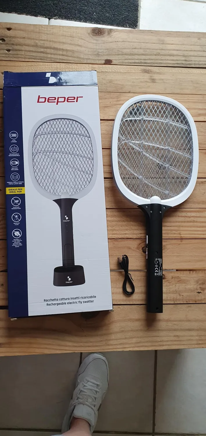 Beper P206ZAN250 racchetta zanzare elettrica USB