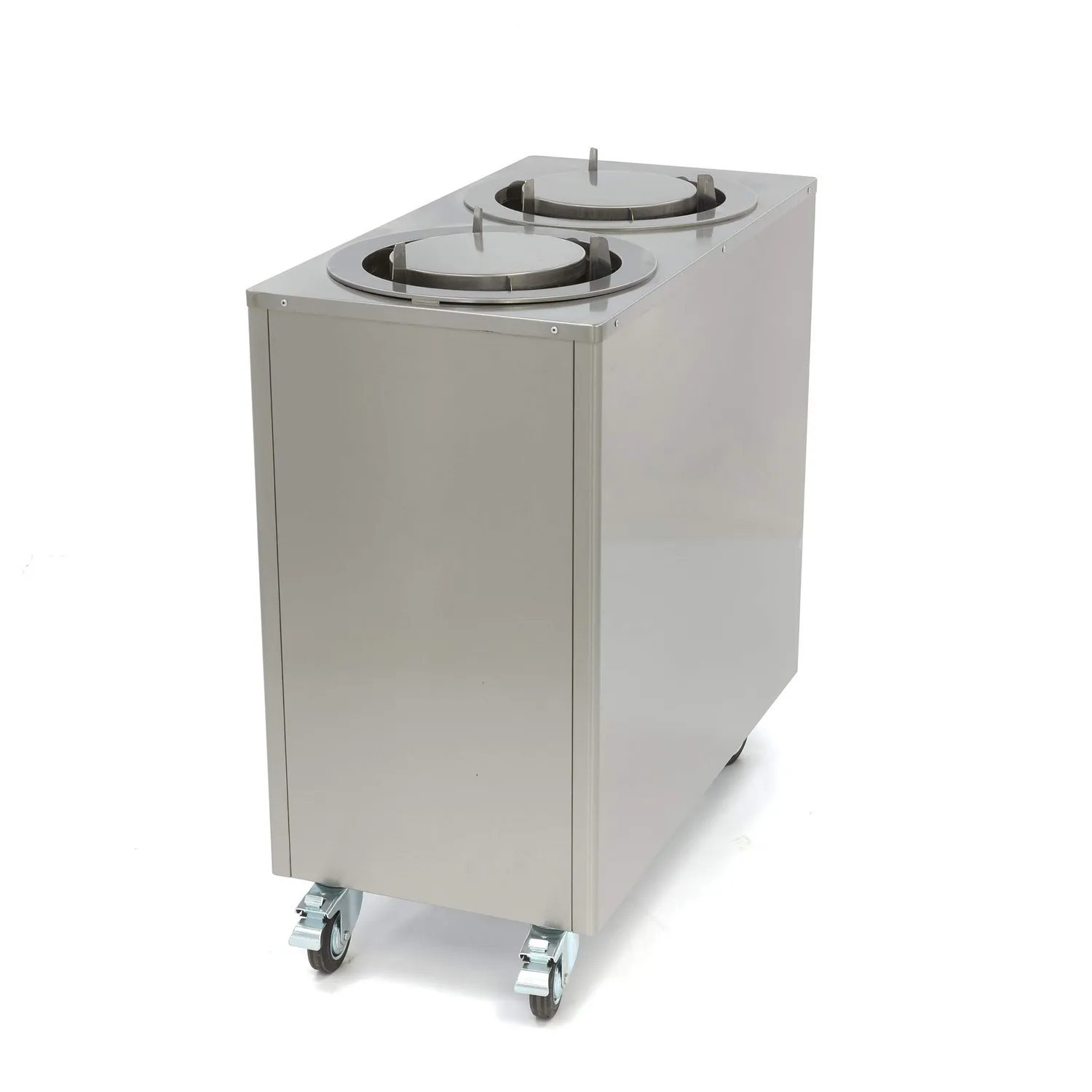 Maxima scaldapiatti 80 piatti Ø 30 cm dispenser inox ruote