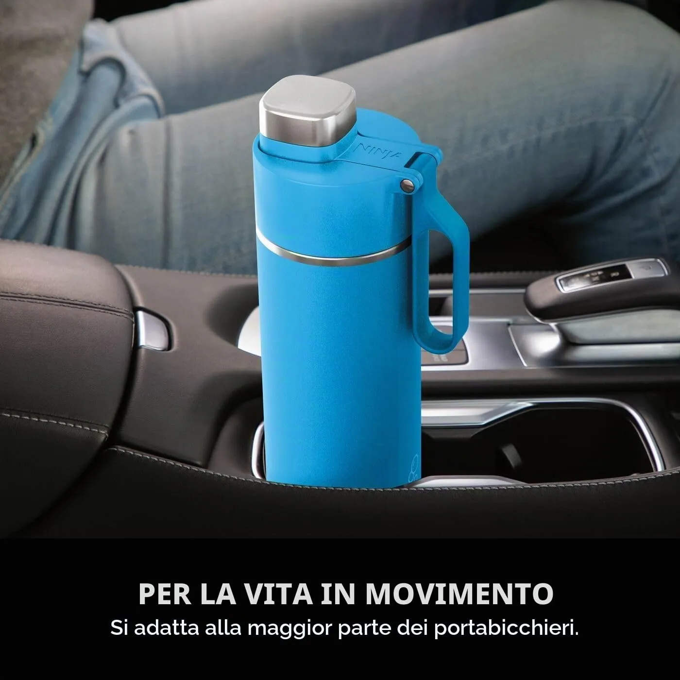 Ninja Thirsti Borraccia Termica 530ml Blu Tropicale