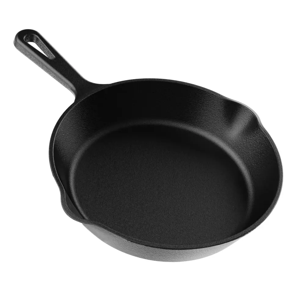 YASHE Padella in Ghisa 20cm con Manico per Forno e Induzione