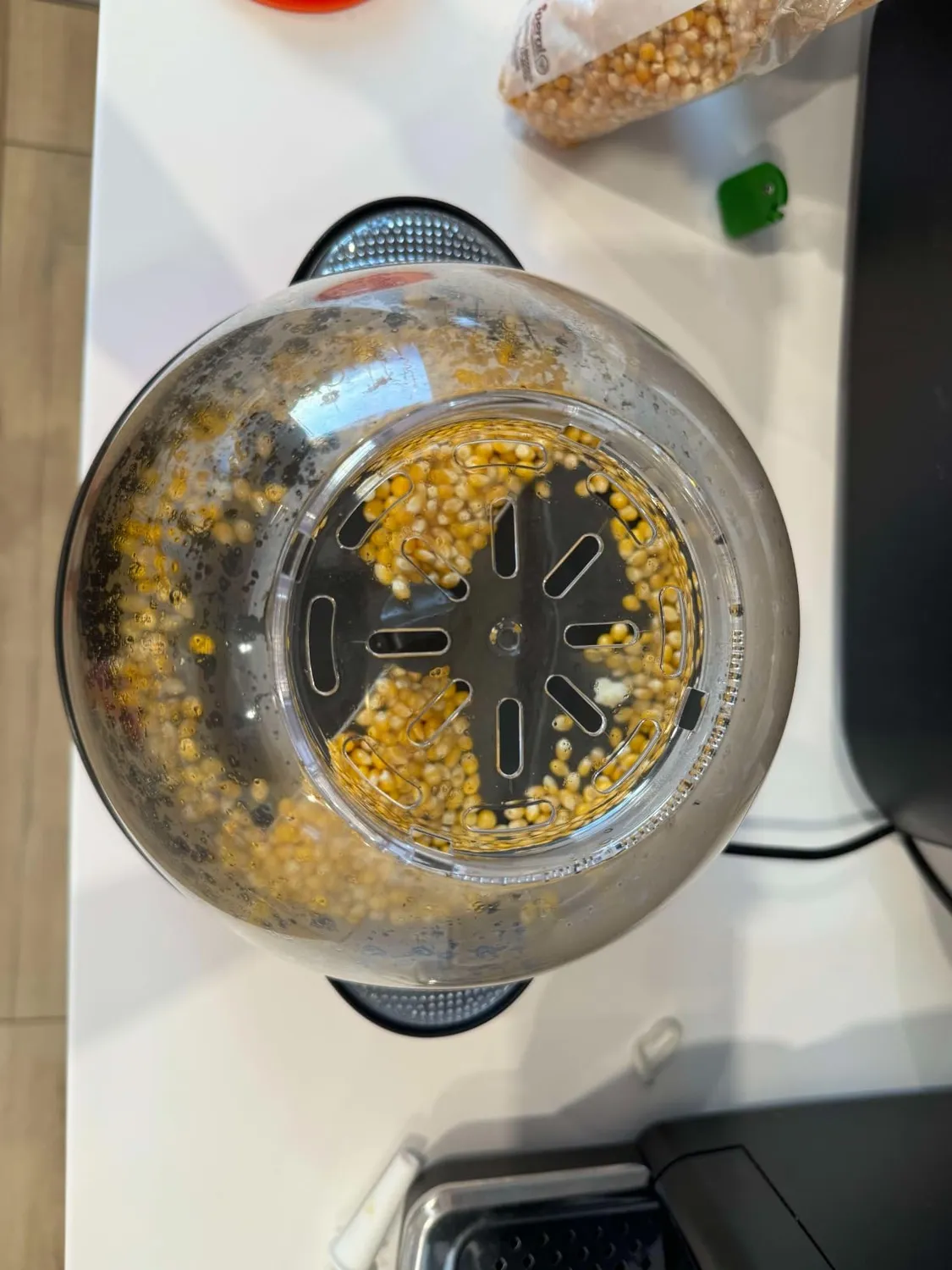 YASHE Macchina Popcorn Elettrica 650W Ciotola 3L Antiaderente