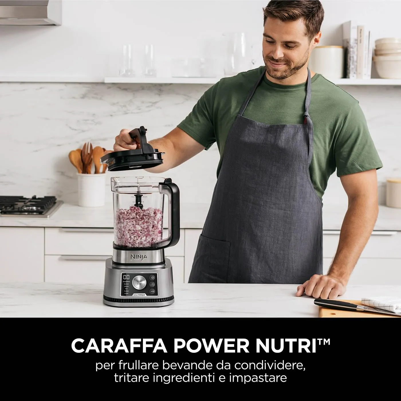 Ninja Foodi Power Nutri frullatore 3in1 1200W argento