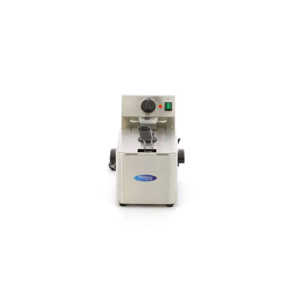Pizza Maxima Friggitrice Professionale 4 L 2500W Acciaio Inox