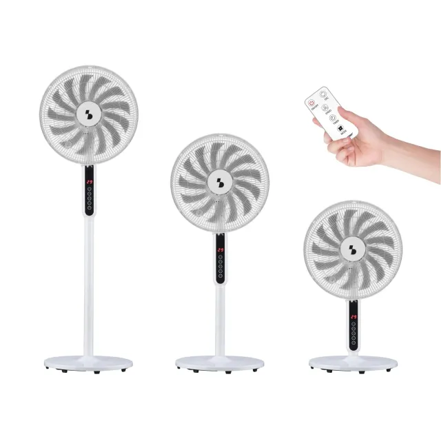 Beper P206VEN154 Ventilatore a Piantana 13 Pale 41 cm Telecomando