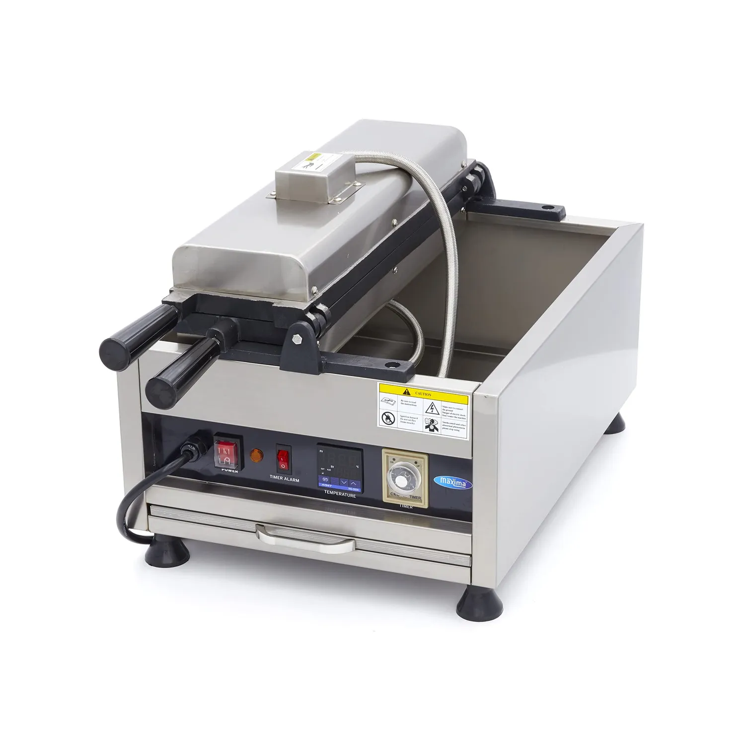 Maxima Taiyaki Pesce 5 Pezzi Piastra Waffle Digitale Girevole