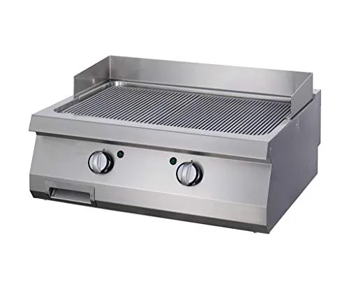 Maxima Heavy Duty piastra a gas doppia rigata 800x700