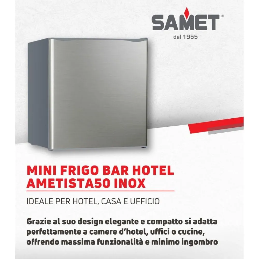 Samet Ametista50 Mini Frigo Bar 41 Lt Inox Freezer