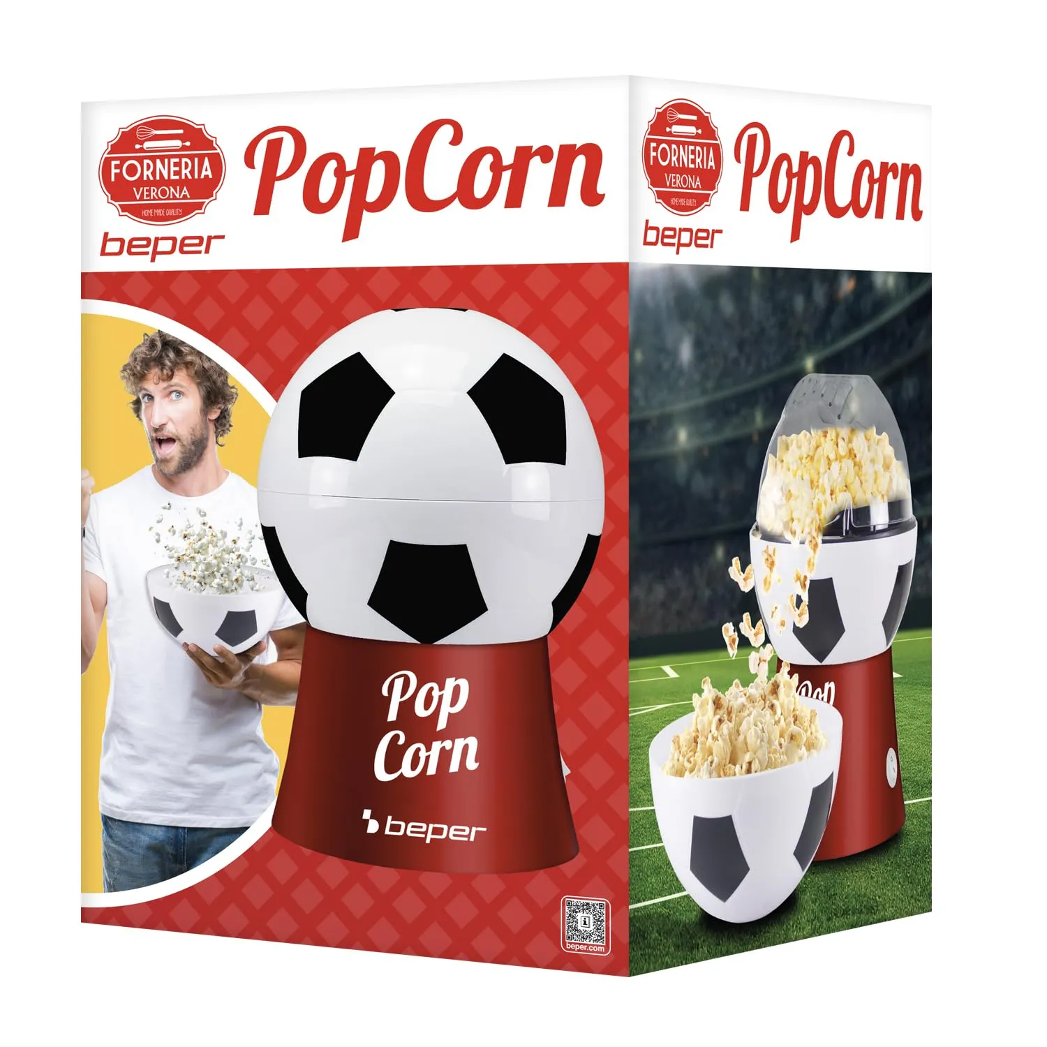 Beper P101CUD053 macchina popcorn aria pallone calcio