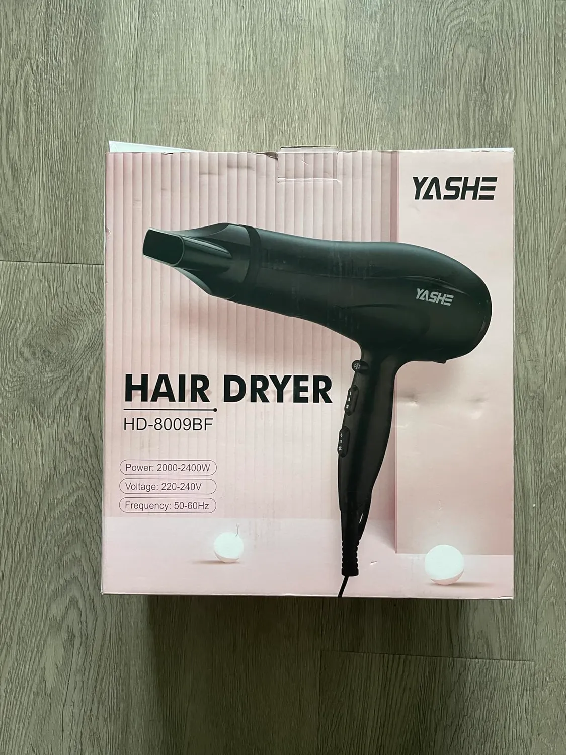 YASHE HD-8009BF Asciugacapelli Ionico 2400W con Diffusore