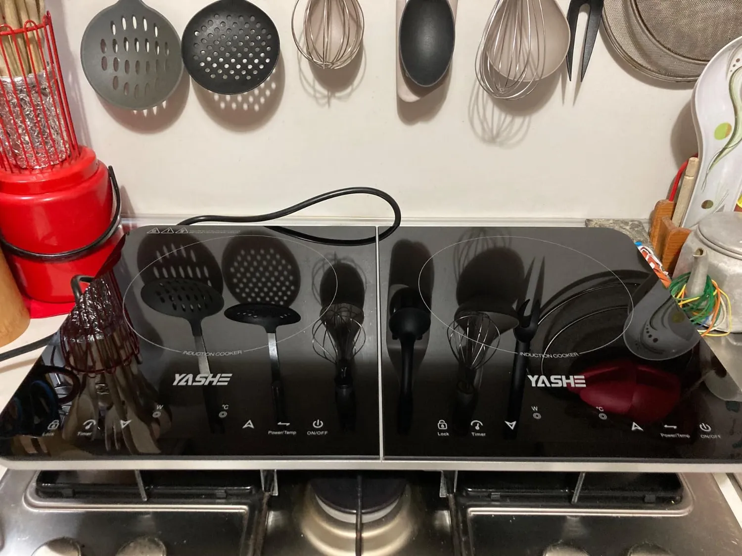 YASHE Piastra Induzione Doppia 3500W 2 Fuochi Touch
