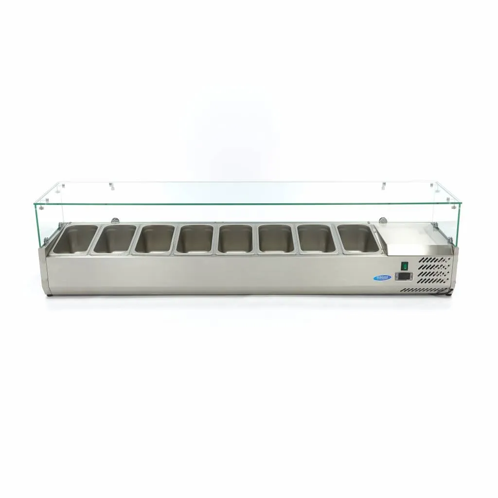 Pizza Maxima Vetrina refrigerata 180 cm 8x1/3 GN 200W