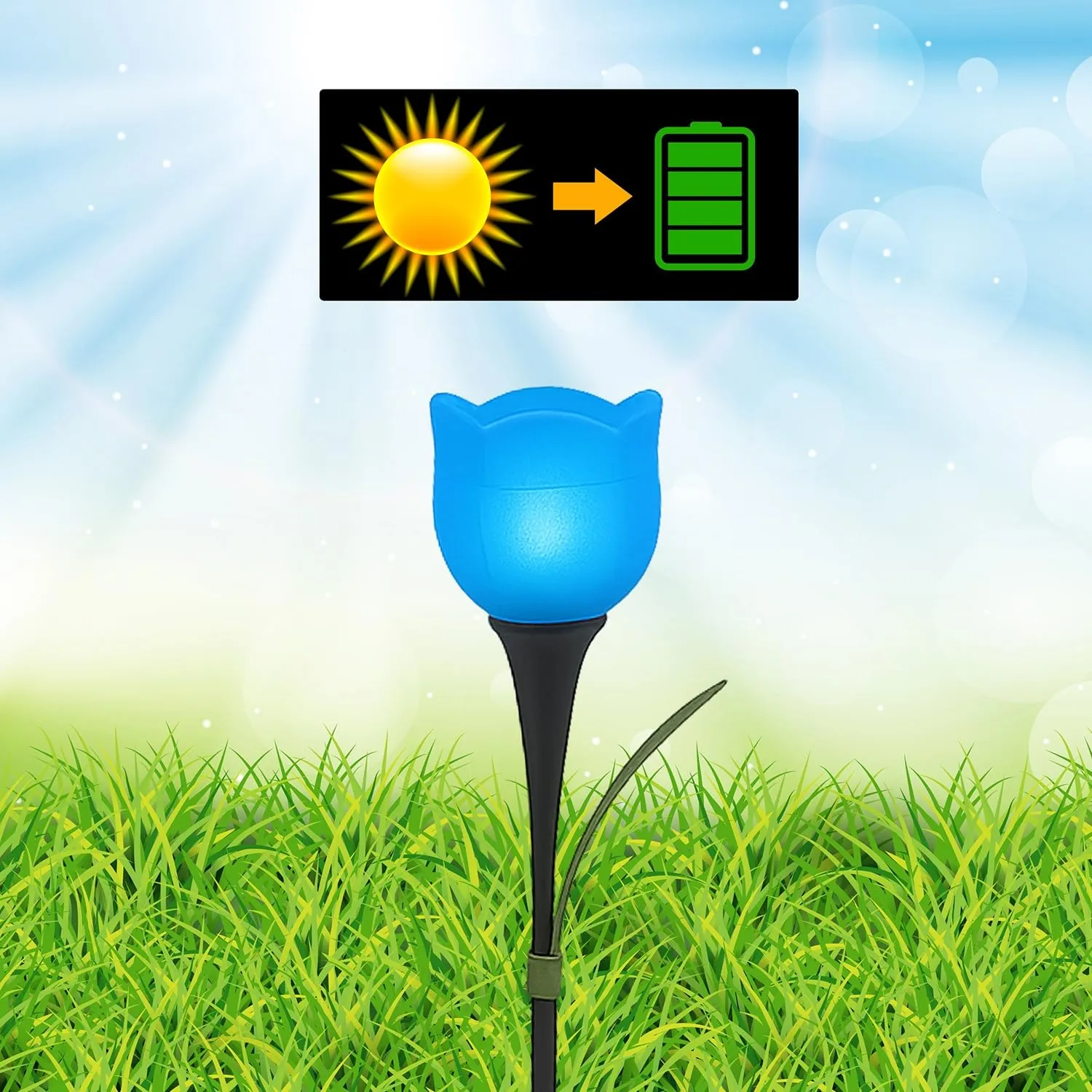 Beper P207ILO105 Set 4 Lampade Solari Tulipano LED
