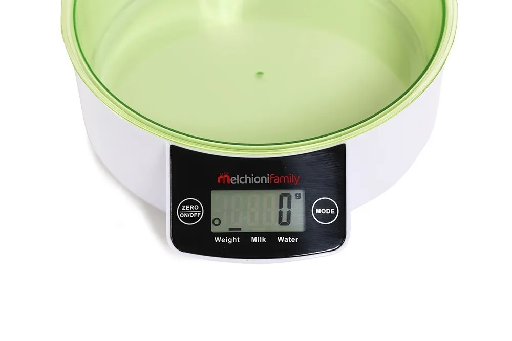 Melchioni Family Allegra WV bilancia cucina 5 kg bianco verde