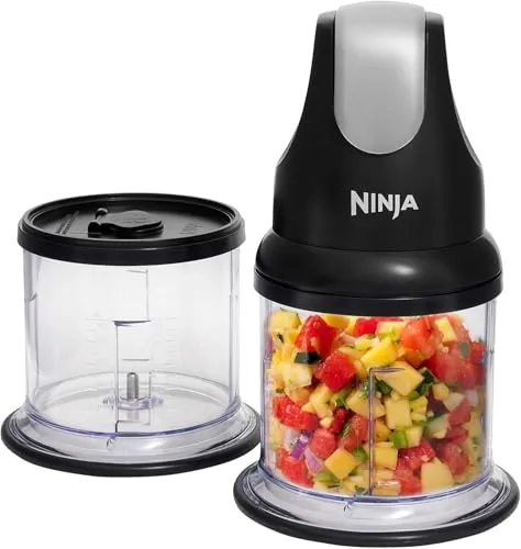 Ninja Express Chop NJ1002EUBK Tritatutto Nero 2 Ciotole 200W