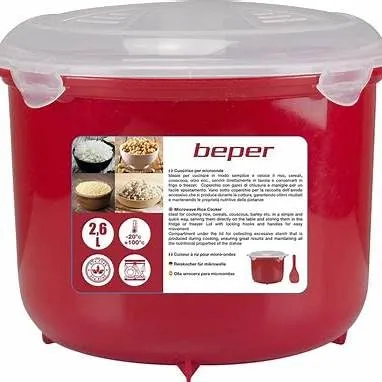 Beper C106CAS001 cuociriso microonde 2,6L BPA free