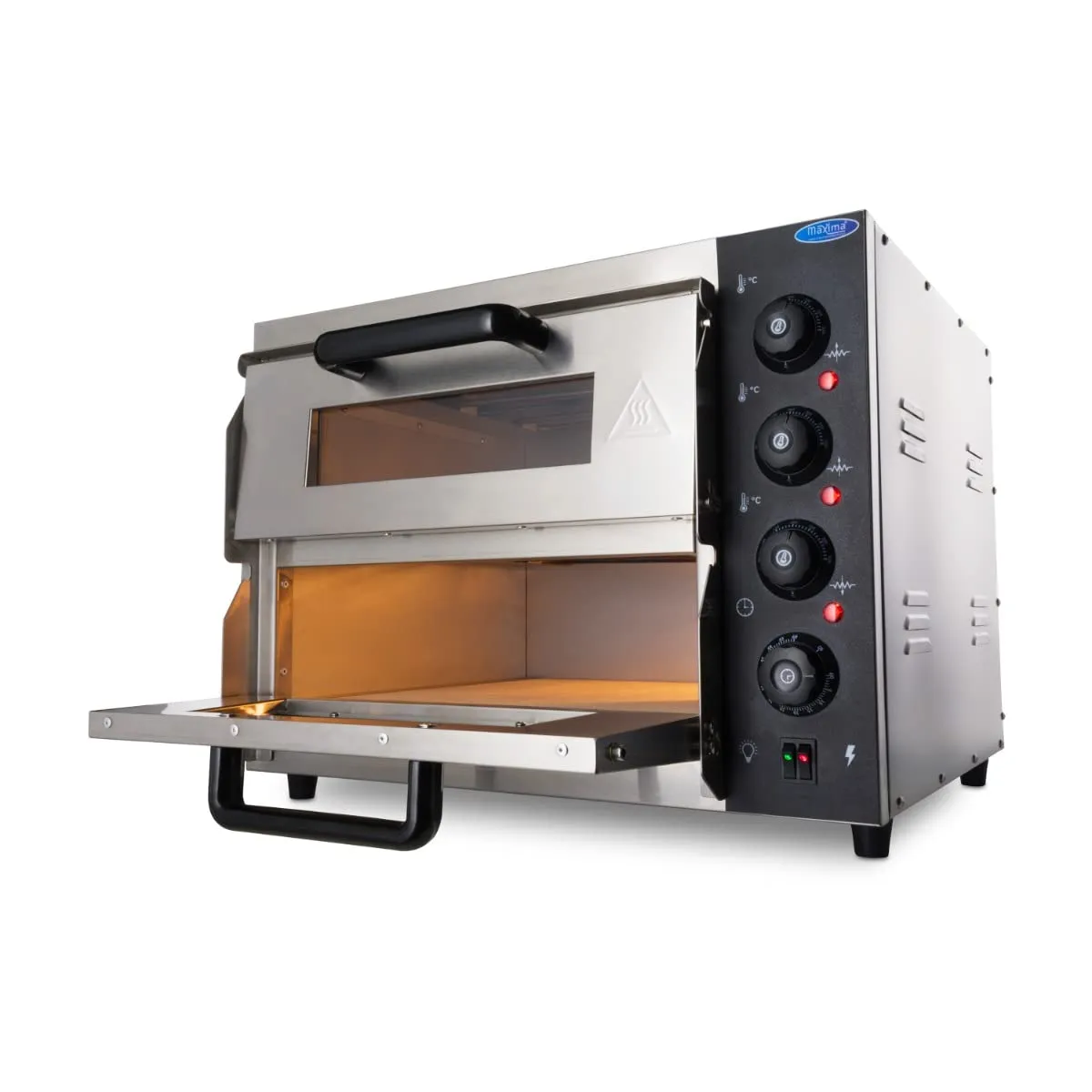 Pizza Maxima forno pizza 2 camere Ø40cm 350°C pietra