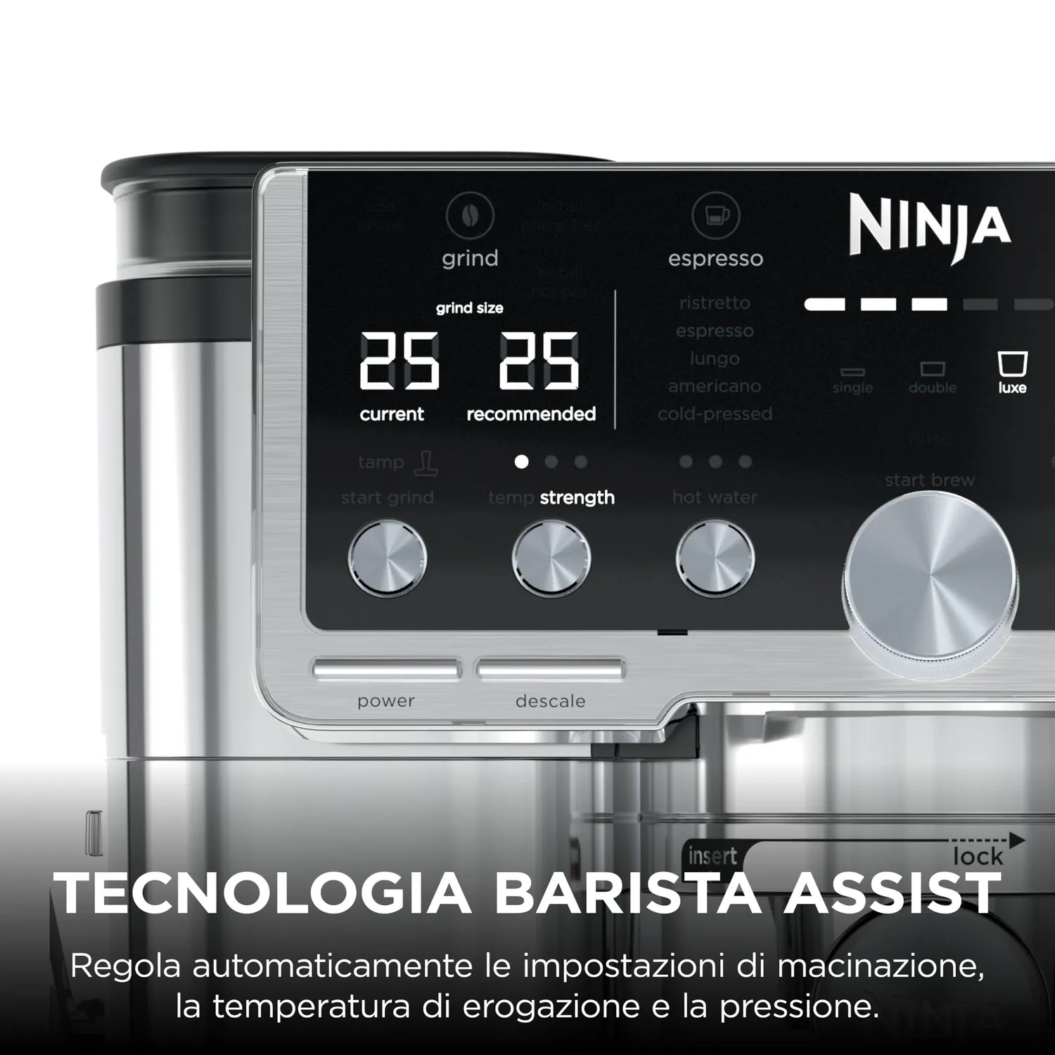 Ninja Luxe Café Pro Macchina Caffè Grani Argento
