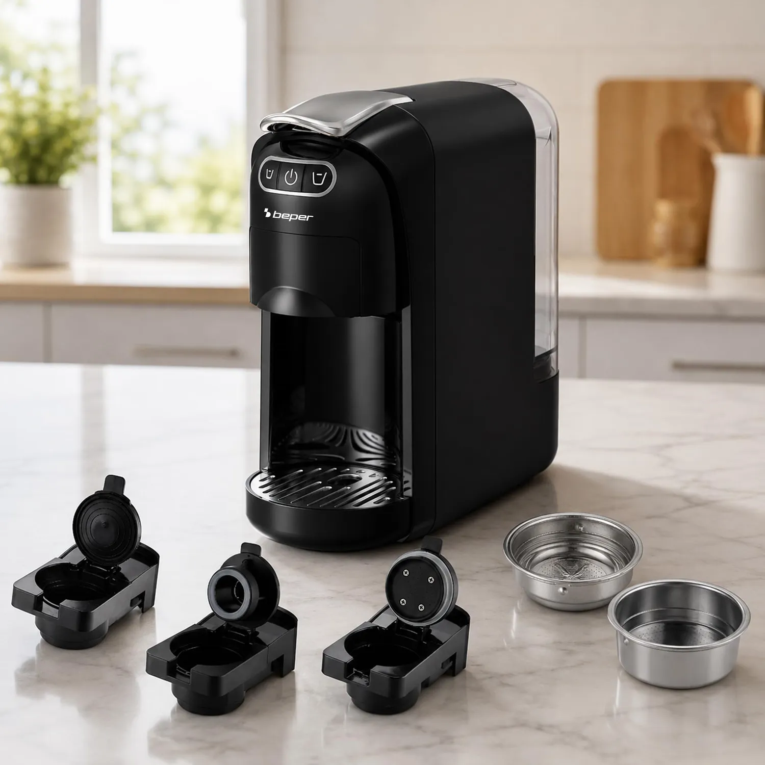 Beper Amata P101CAF200 macchina caffè 4 in 1 20 bar