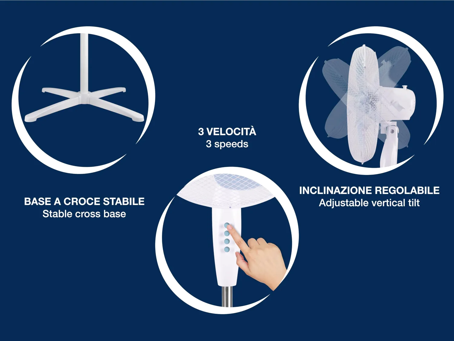 Beper P206VEN103 ventilatore a piantana 40W altezza 125cm