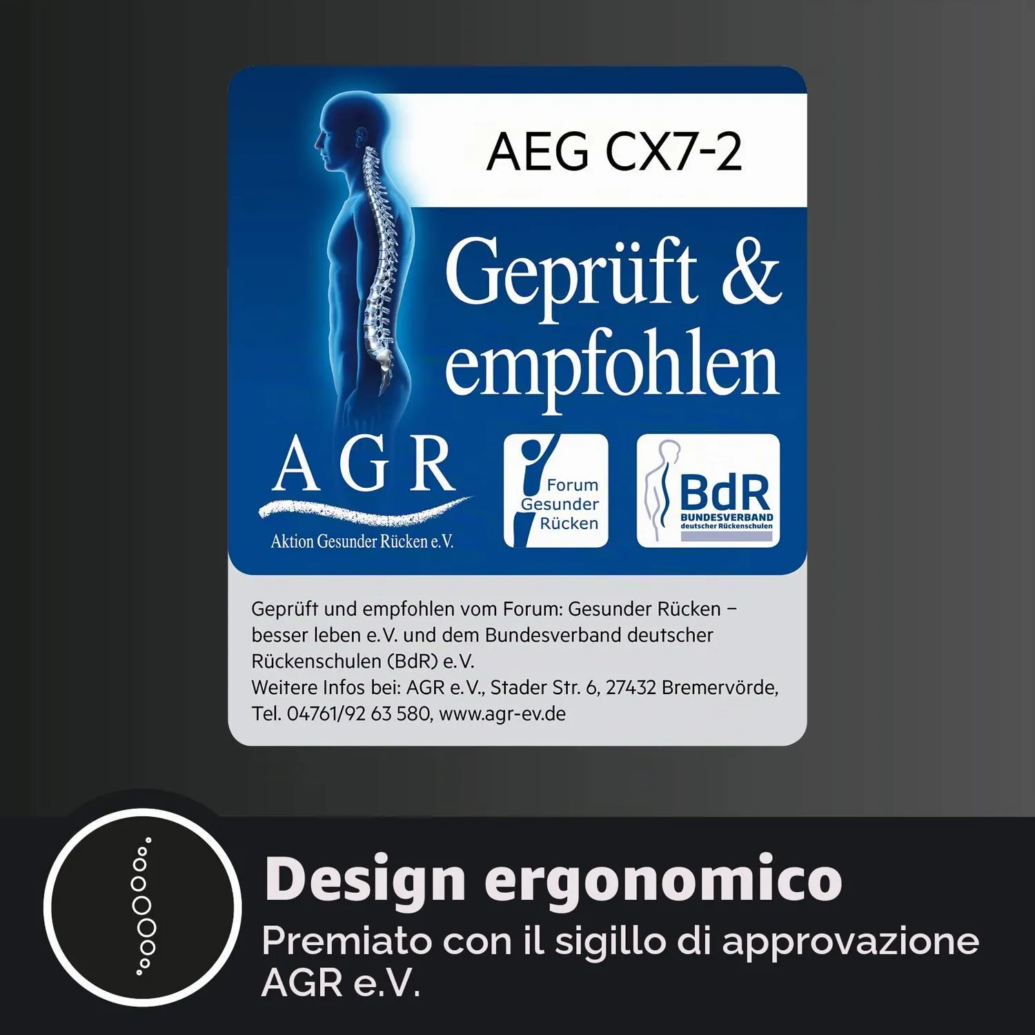 AEG Serie 3000 Ergorapido CX7-2-45MÖ Scopa Nero Eco